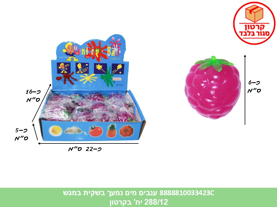 קו. נמעכים - ענבים נמעך מים בשקית במגש (288/12)
