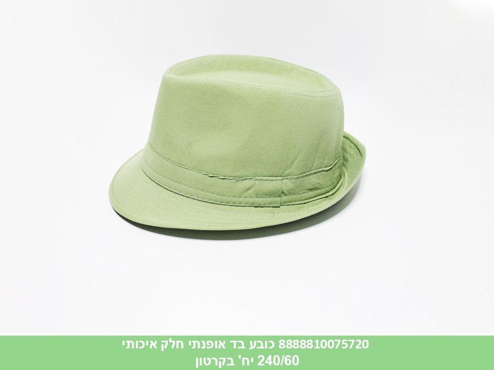 כובע בד אופנתי חלק איכותי (240/60)