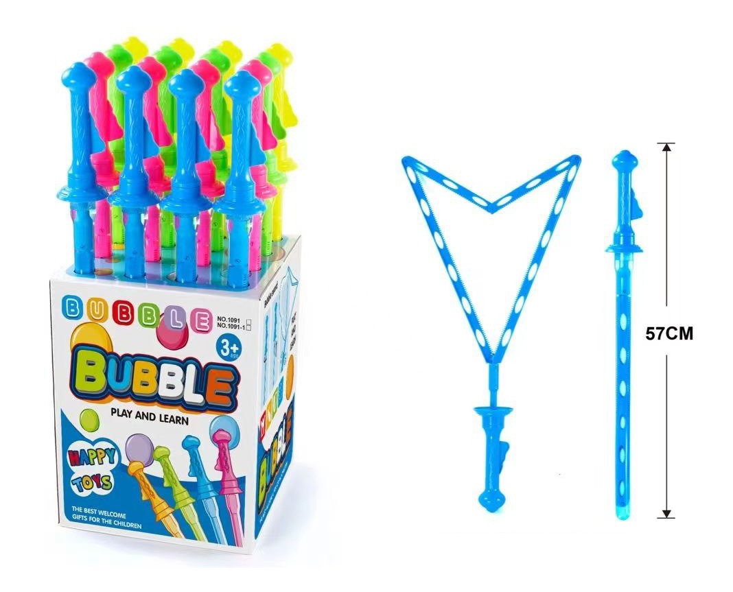 122.בועות סבון - חרב נפתחת ענקית אולטרא 57 ס"מ בסטנד (96/16) (SUM)