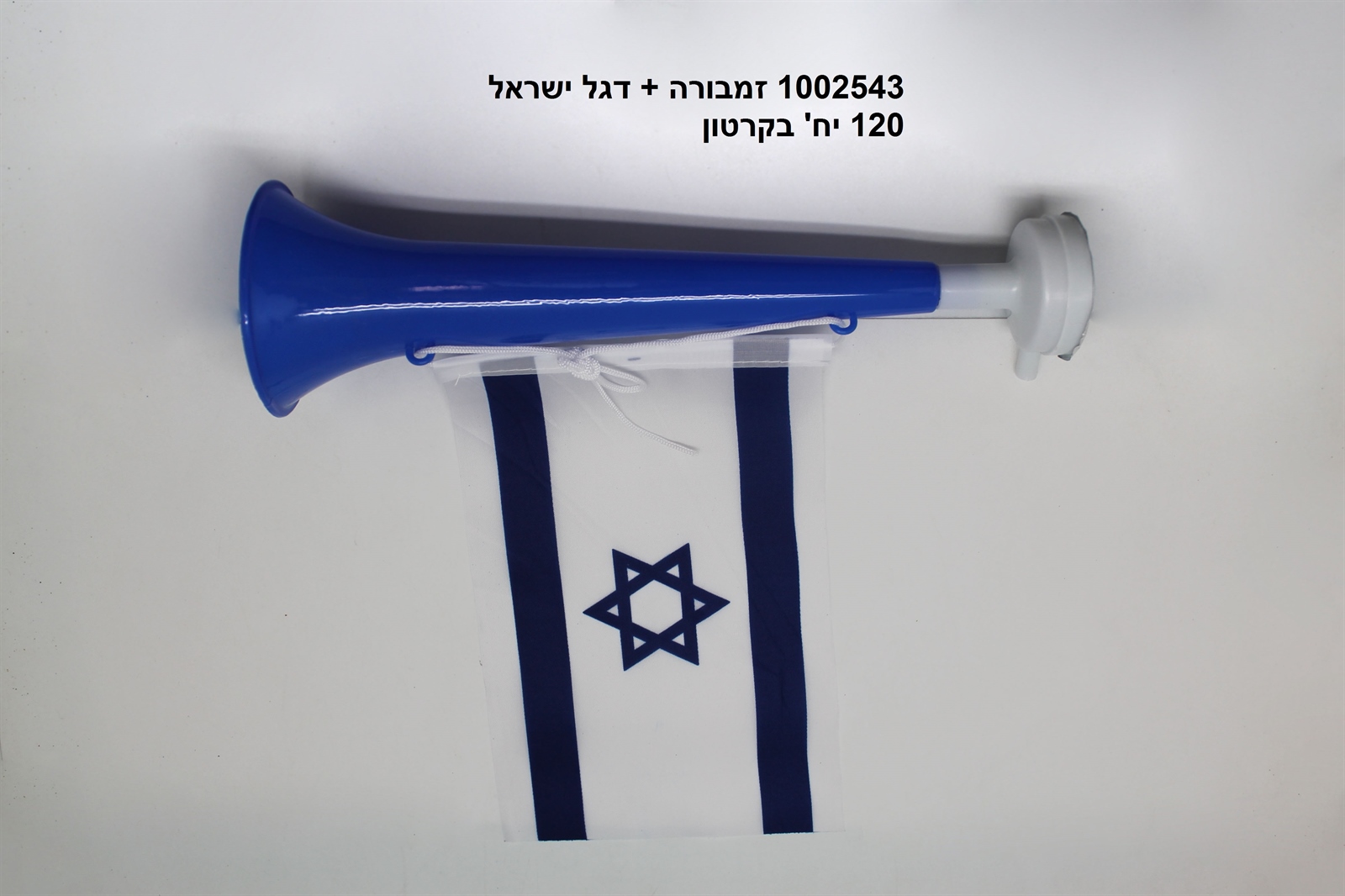זמבורה + דגל ישראל בשקית (120/12)