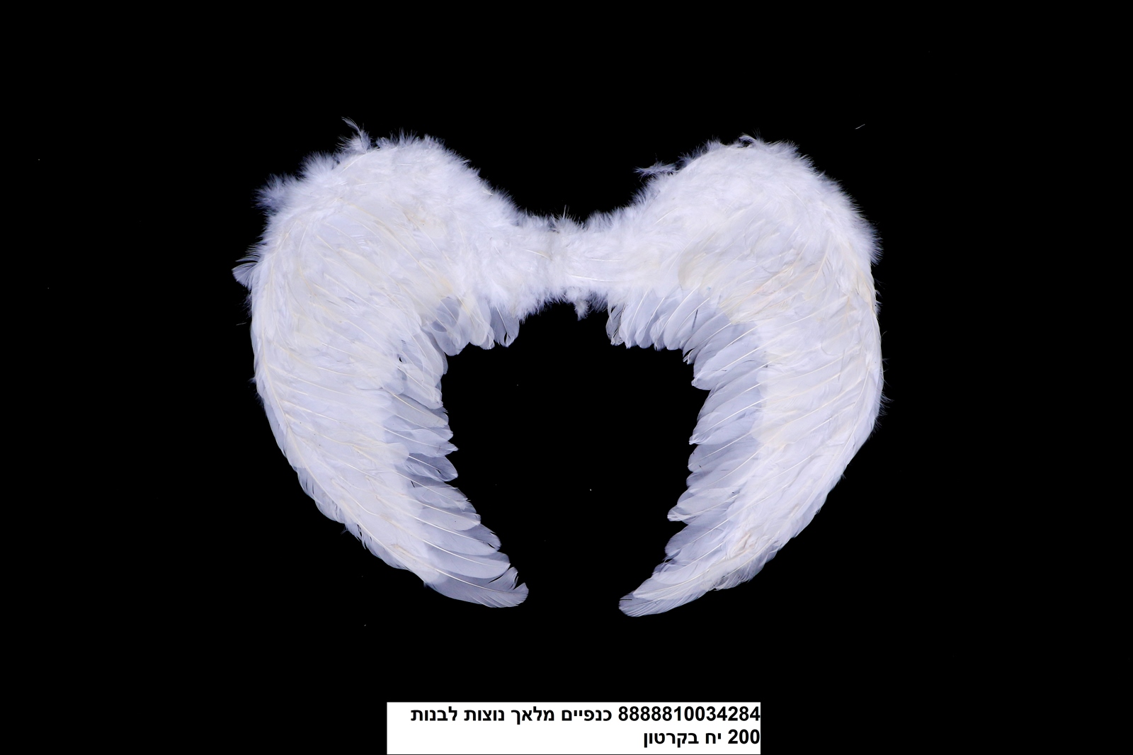 281.כנפיים ברבור / מלאך נוצות לבנות 35*55 ס"מ (100)