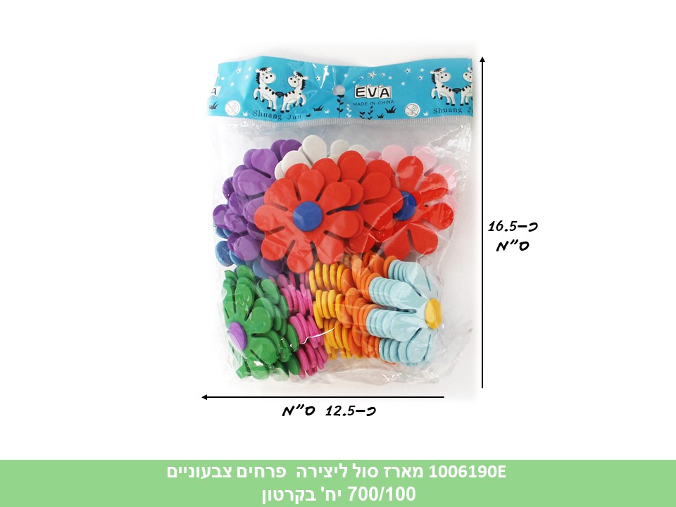 מארז סול ליצירה פרחים צבעוניים (ללא ברקוד) (700/50)