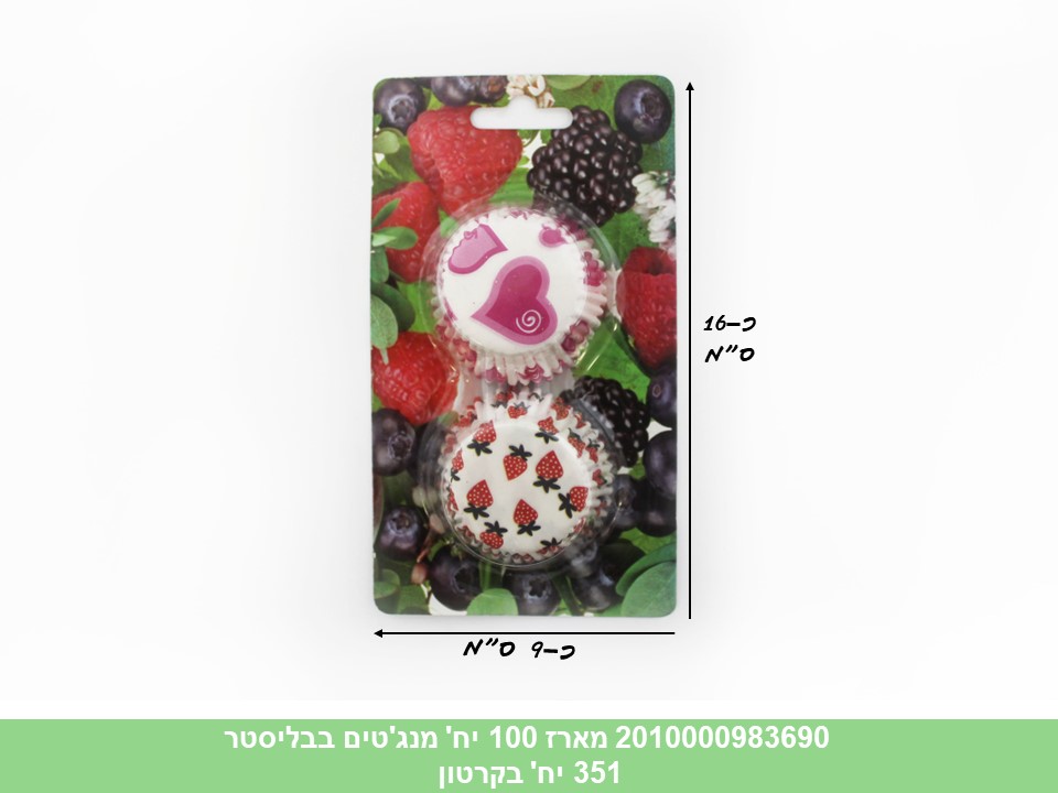 מארז 100 יחידות מנג’טים בבליסטר (351)