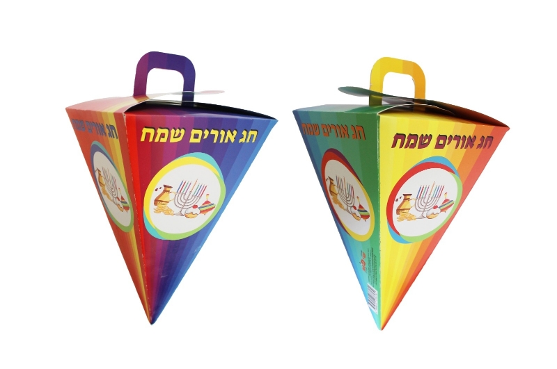 מארז 8 יחידות אריזת סביבון (SHAY POP ART) - חג אורים שמח למילוי 15*23 ס"מ (63) (