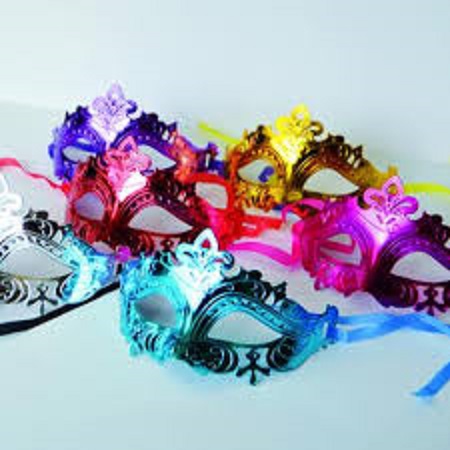 מסיכה נשף פלסטיק מיקס9588C/600/1-12