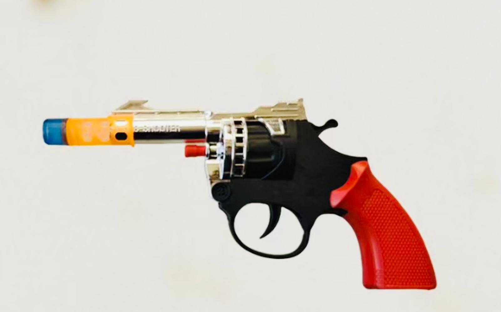 אקדח פיקות צבע (18סמ) כסף שקית888S/600/1-50