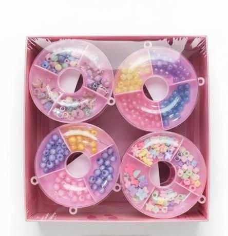 יצירה חרוזים מארז דיספליי מאפינס9249A/288/1-12