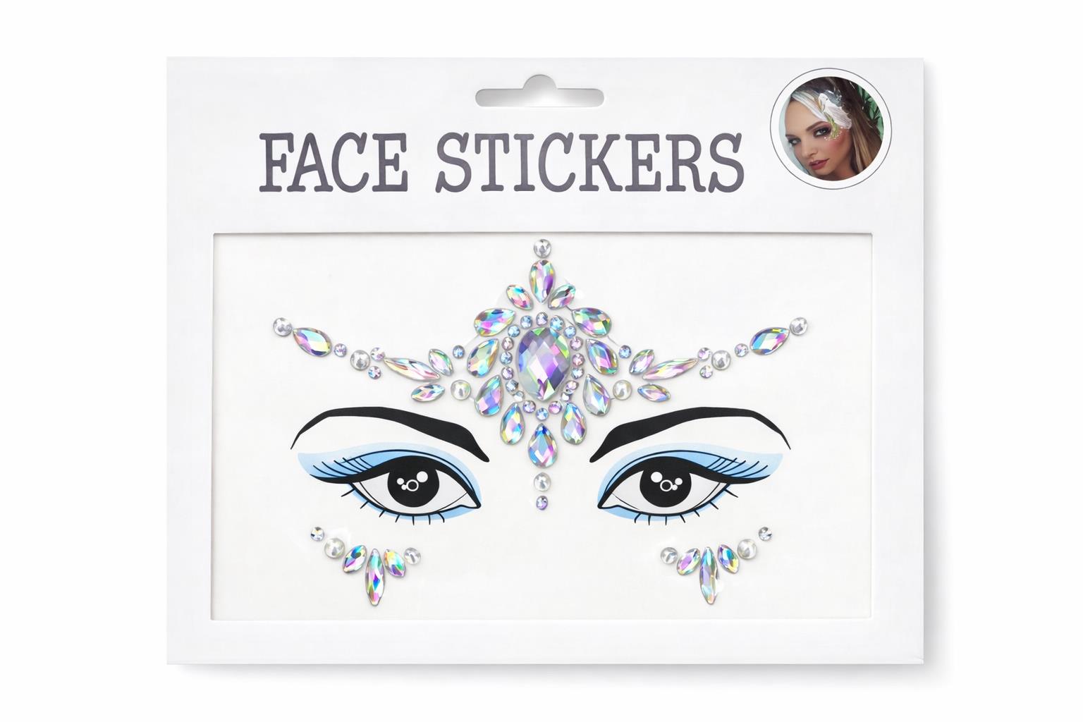 מדבקות לפנים חדש7888/1-12