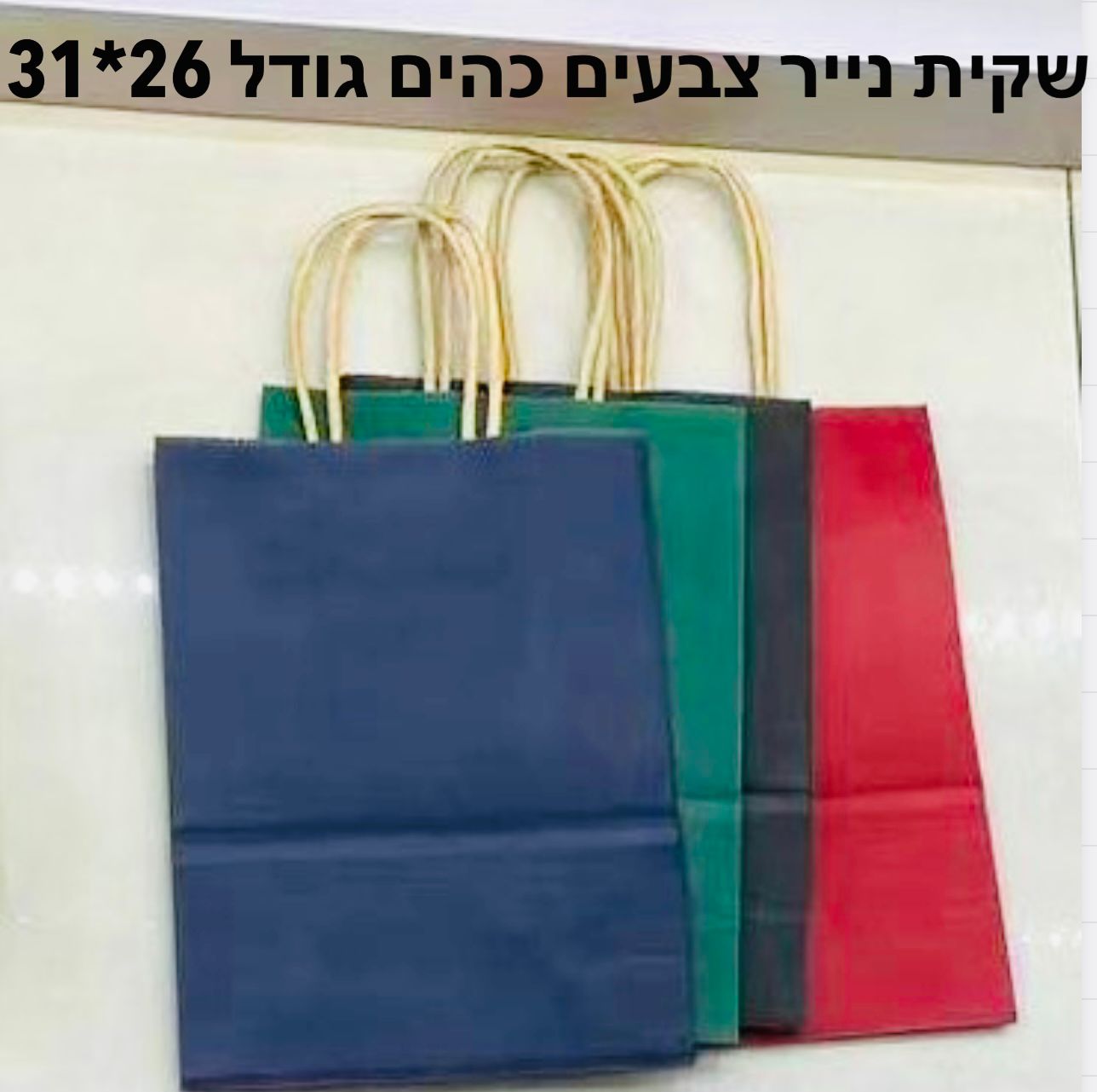 !!!שקיות צבע אחיד (26*31) גדולה3336/680/1-12