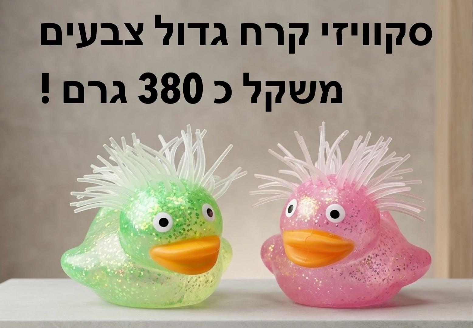 סקוויזי קרח שקוף ברווז  (כ-380גרם) גדול8959/1-12