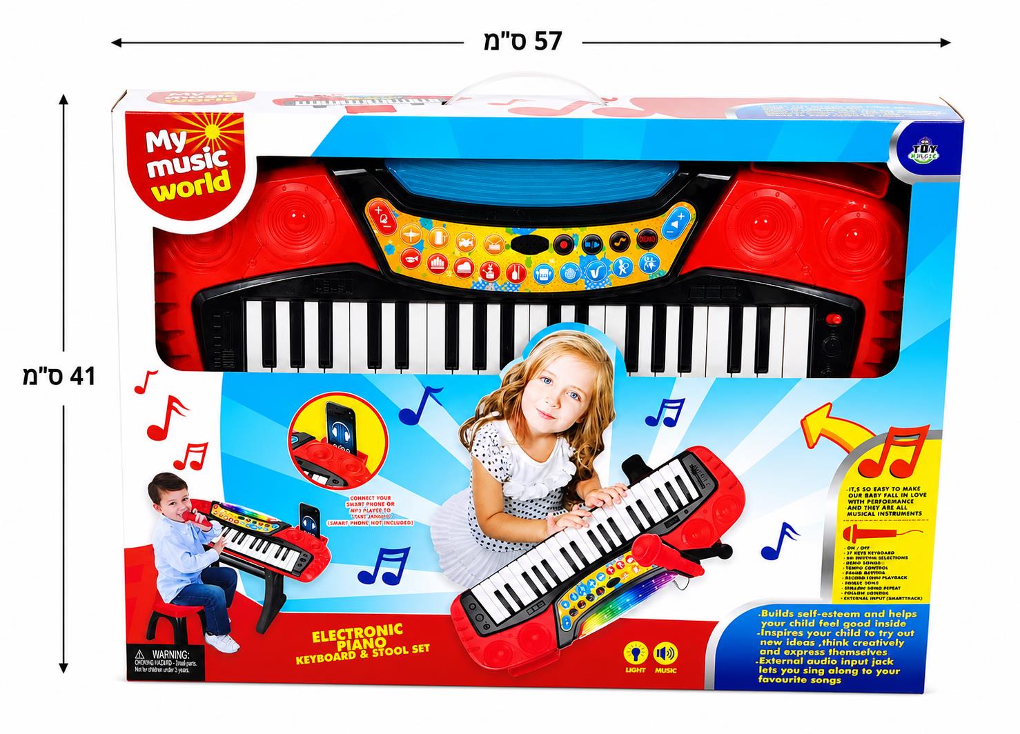 כלי נגינה אורגן + כיסא 66313/16/1-8