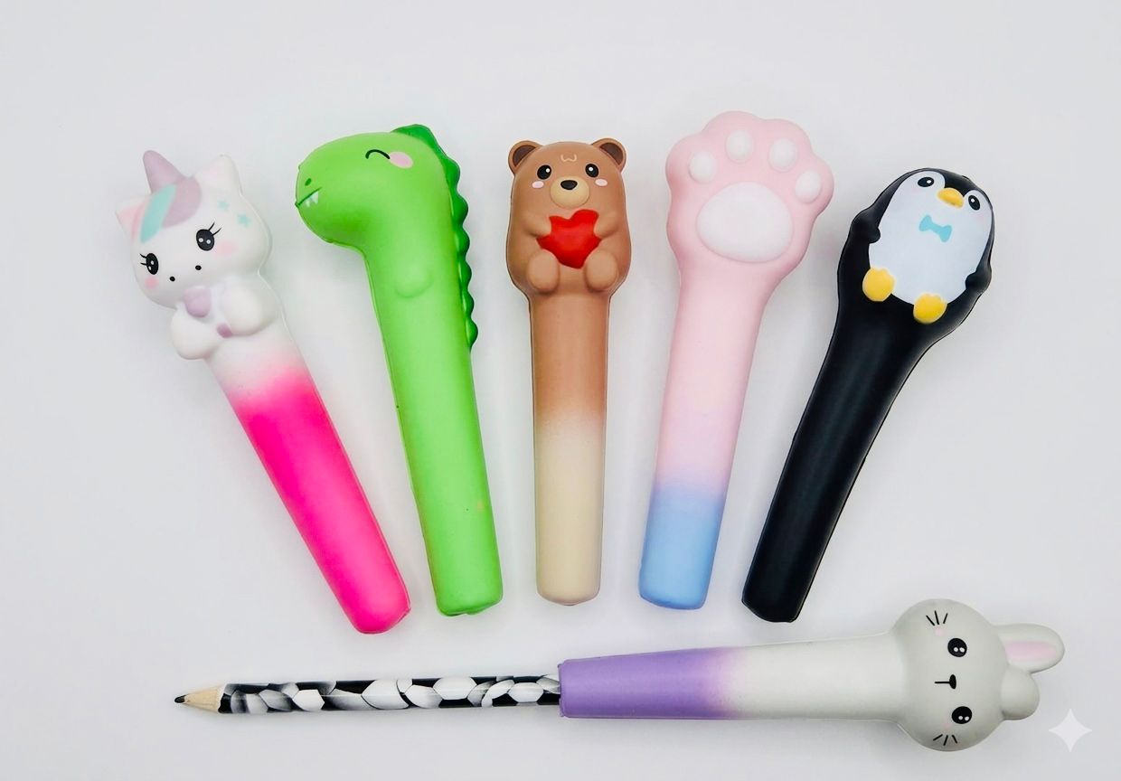 סקווישי קישוטים על עפרון/עט חדש3236/1400/1-20