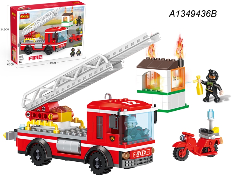 לגו קוגו (260חל)כיבוי שריפה מנוף 4172/24/12