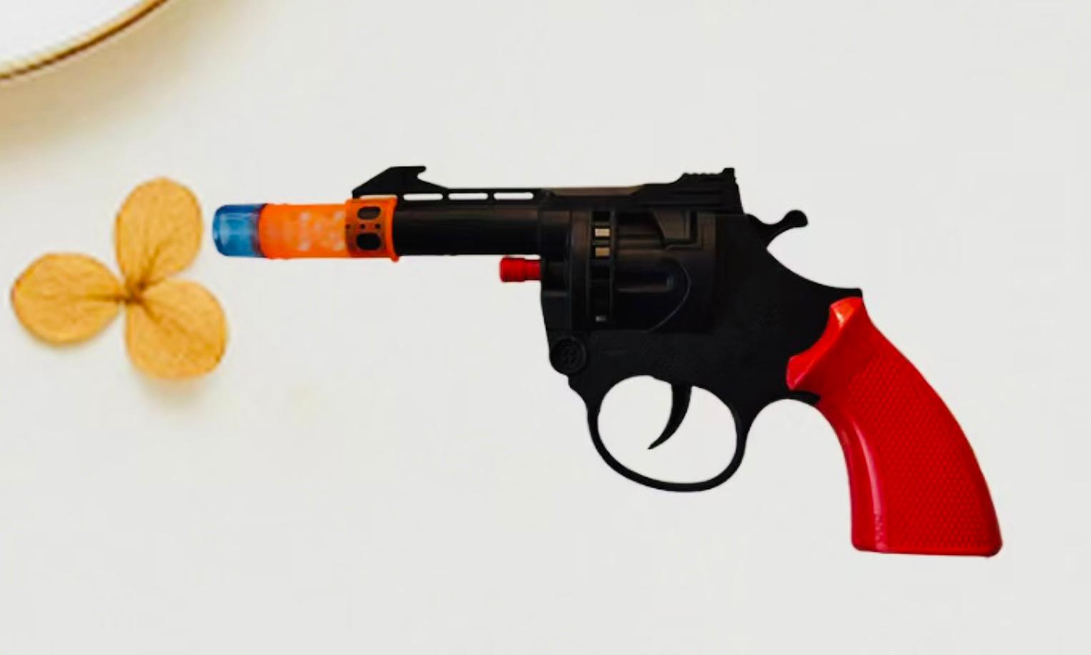 אקדח פיקות צבע (18סמ) שחור שקית888R/600/1-50