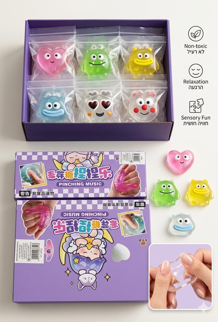 סקוויזי קרח שקוף פיויסי עיניים דיספליי3341ABC/576/1-24