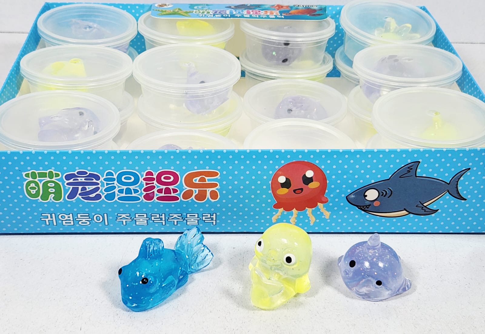 !!סקוויזי מושי 6 ס"מ קופסא חיות ים חדש2971A/1056/1-24