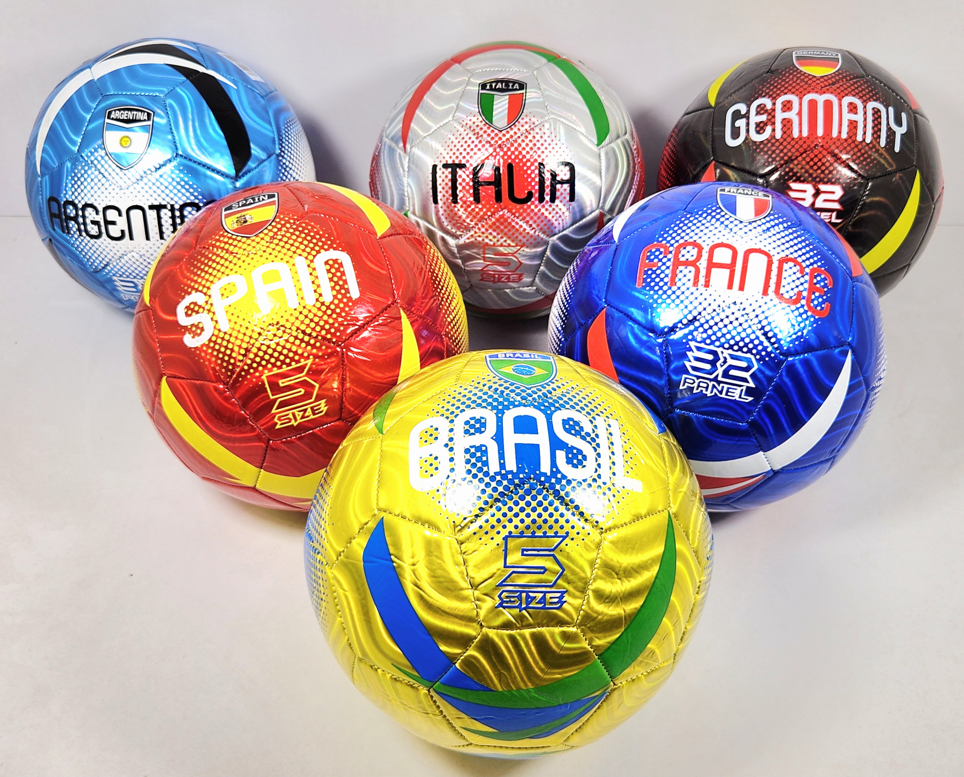 כדורגל (330גרם) זוהרים ארצות ! חדש9782/9786/80