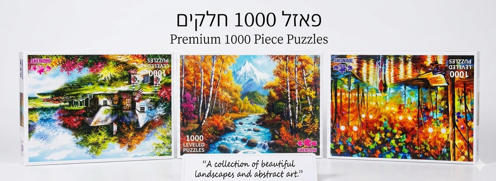 משחק פאזל 1000חלקים (מבצע-ק) מפוארים3272/42