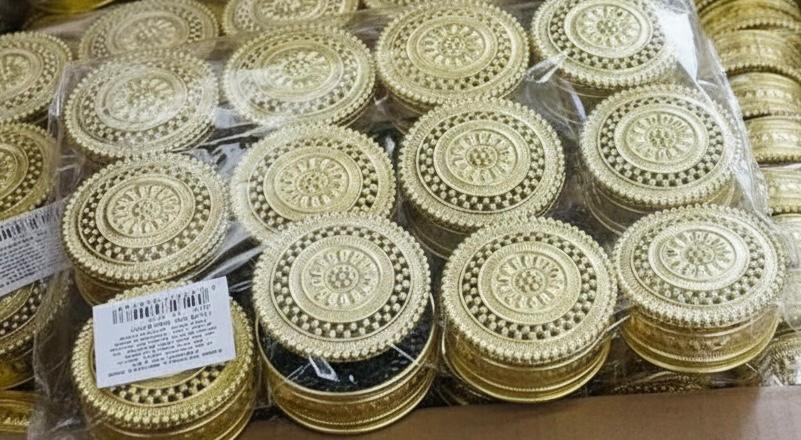 לבית קופסא אישית זהב&amp;# עגול5496G/1200/1-12