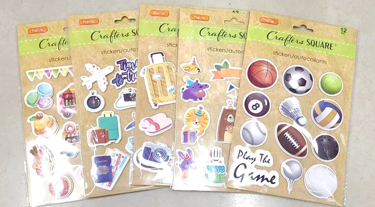 !!מדבקות דגם תלת מימד נייר חדש2995/720/1-36