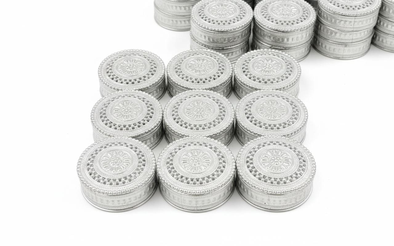 לבית קופסא אישית #כסוף עגול5496S/1200/1-12