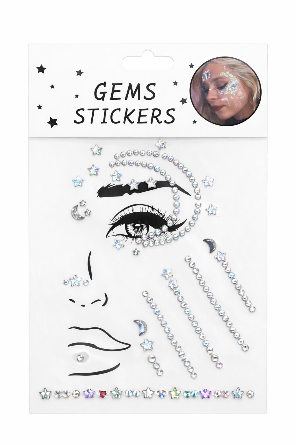 מדבקות לפנים חדש7886B/1-12