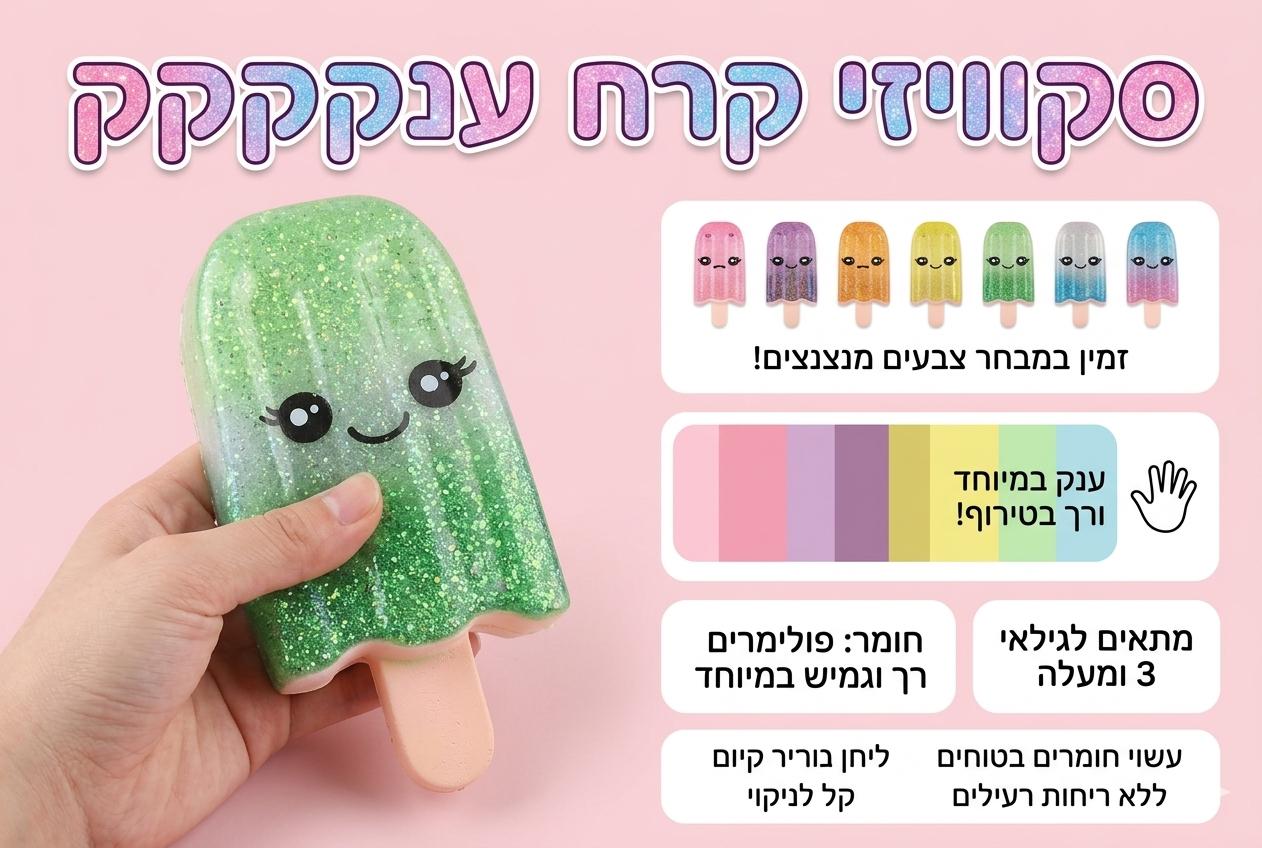 סקוויזי קרח שקופים ארטיק ענק דיספליי0122/144/1-12