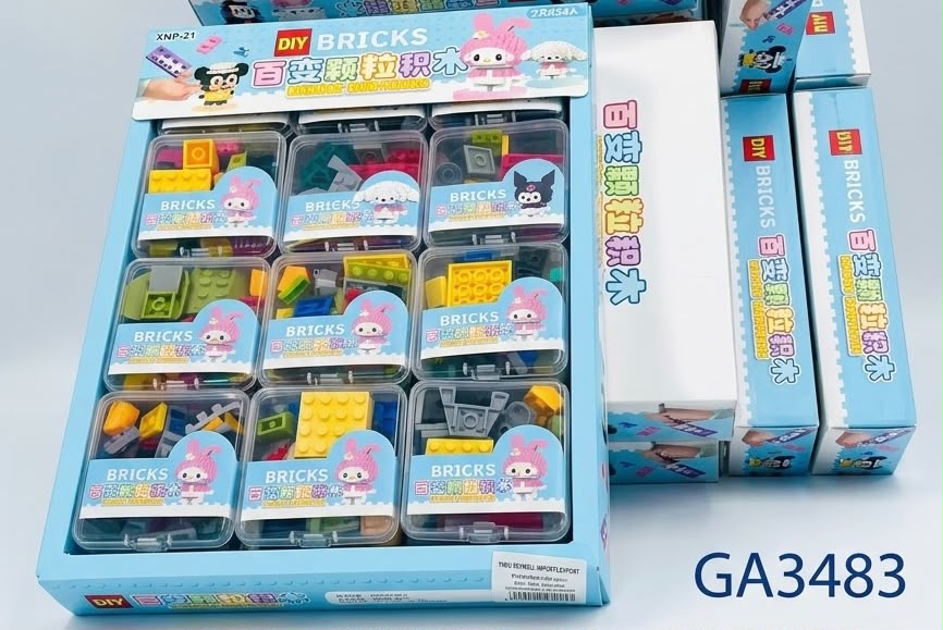 משחק לגו בקופסא שקופה דיספליי3485/528/1-24