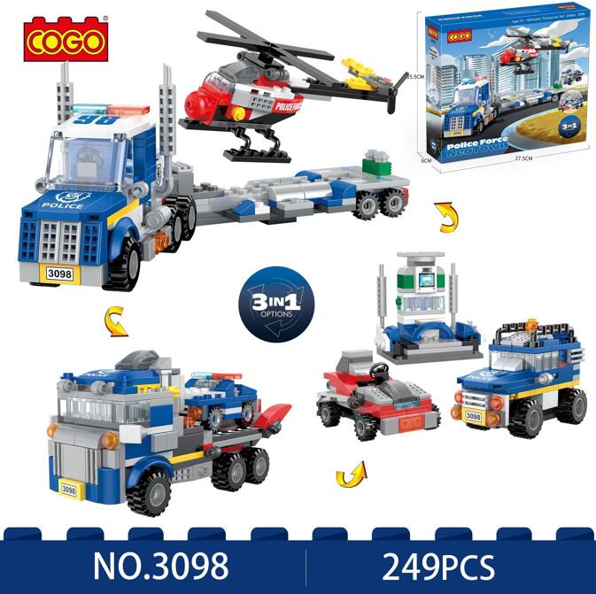 לגו קוגו (249חל)תחבורה 3 ב 1 מושלם3098/36