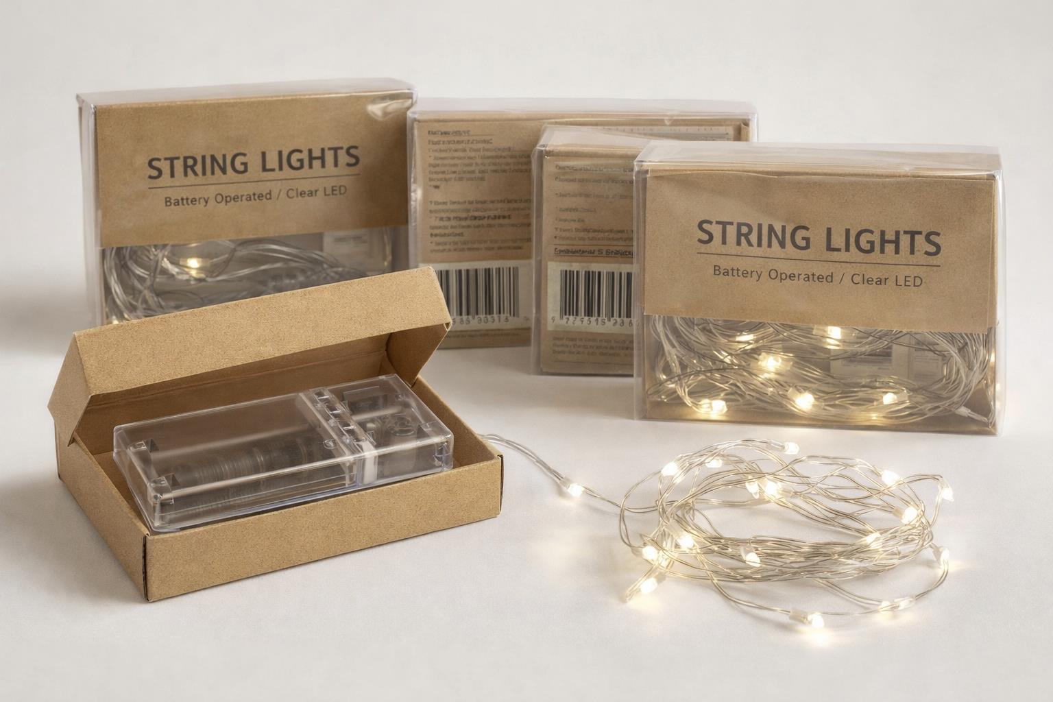 חוט שקוף אורות לקישוט בקופסא3254/288