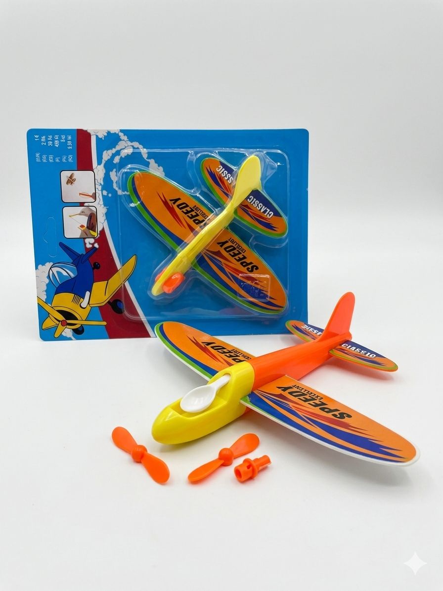 מטוס עף עם גומי בלוח9870/288/1-144