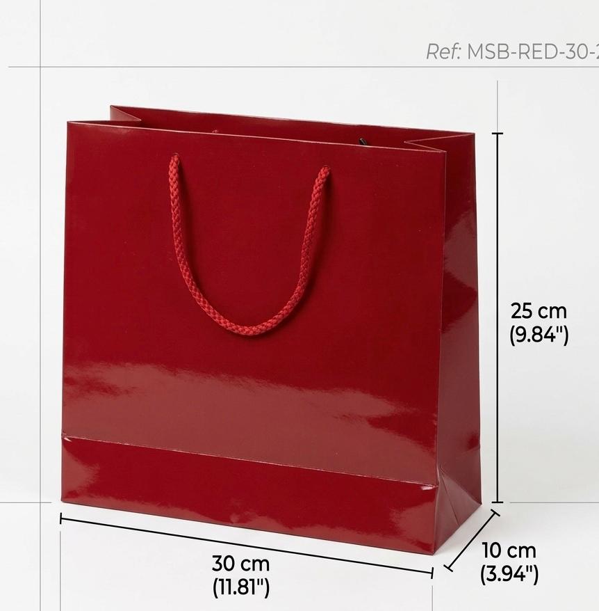 !!!שקיות מבריקה אדומה (25*30) חדשה3335A/144/1-6