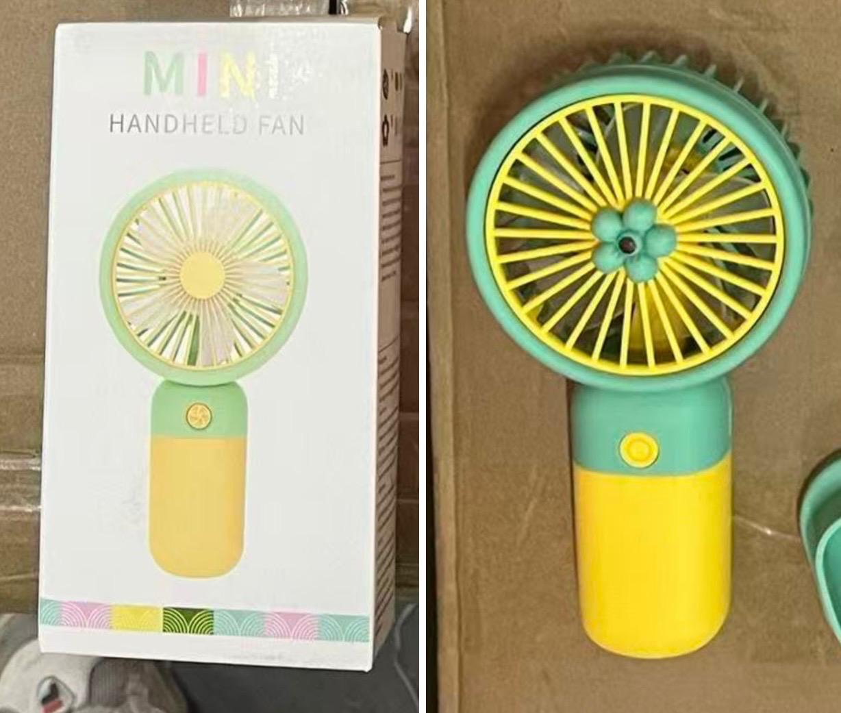 מאוורר נטען USB צבעים קופסא חדש0214/240