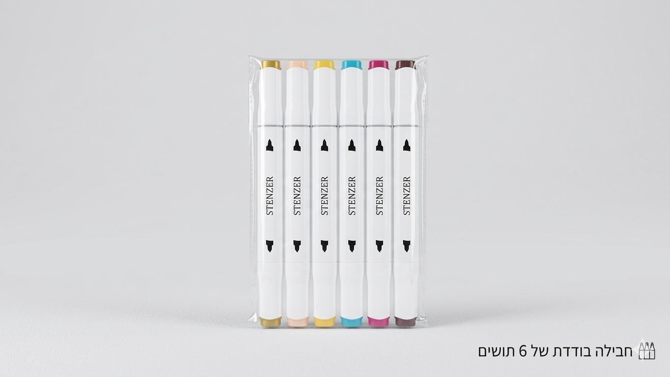 ככ-טושים איכותיים 6יח בשקית3062/380