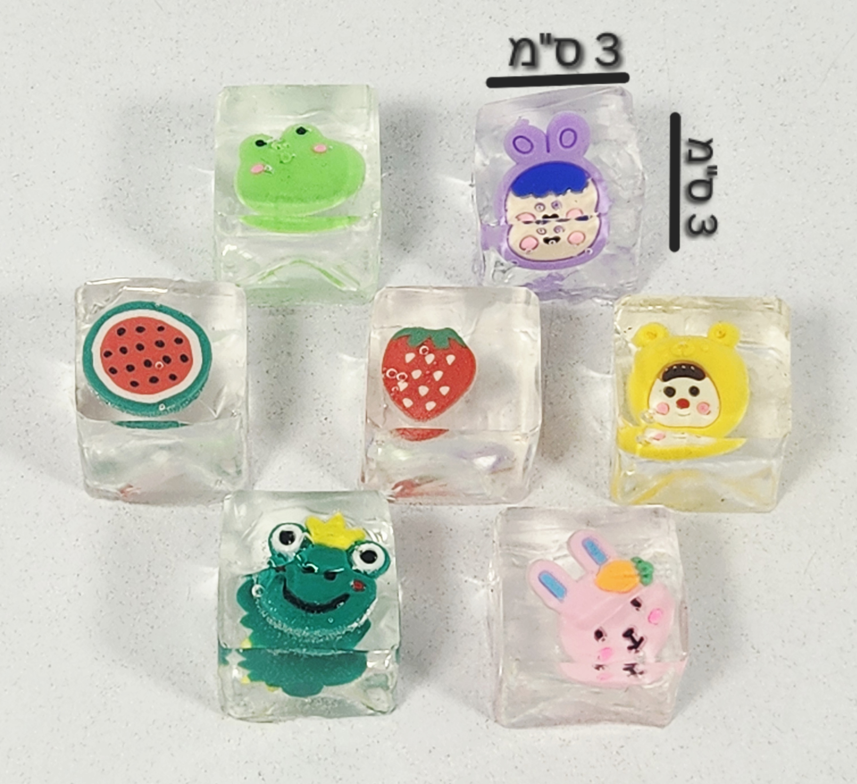 !!!סקוויזי שקופים מיני קוביית קרח חדש9208/2000