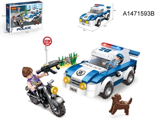 לגו קוגו (185חל)אופנוע אוטו משטרה 3920/36/18