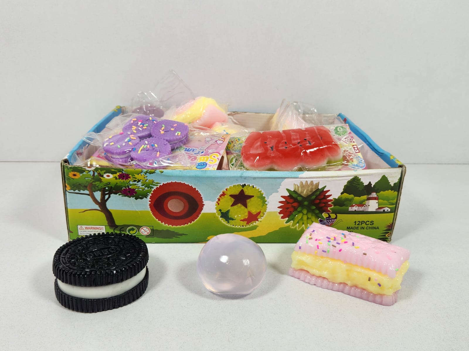 !!!סקוויזי נמעכים מעורב דוגמאות במגש3020-400/1-24