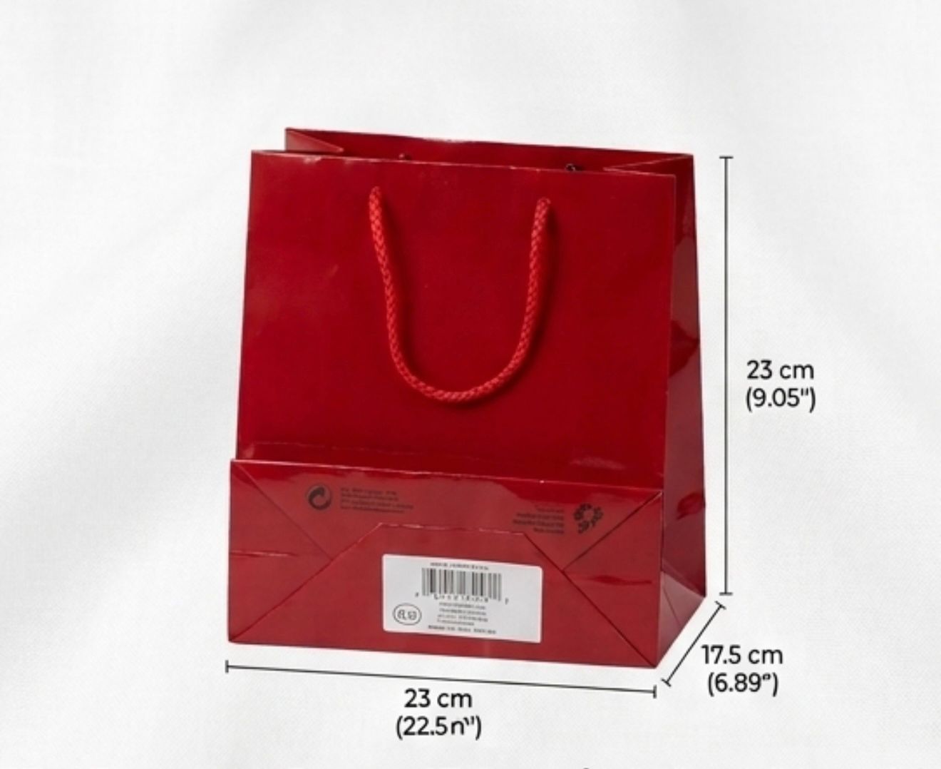 !!!שקיות מבריקה צבע אדום (22*23) חדשה3331B/144/1-6