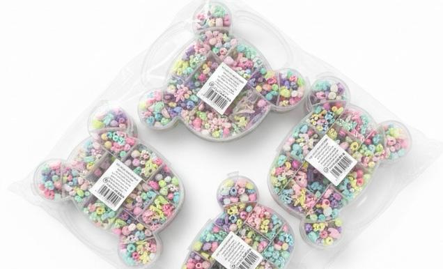 יצירה חרוזים מארז דובי חדש9244A/240/1-12