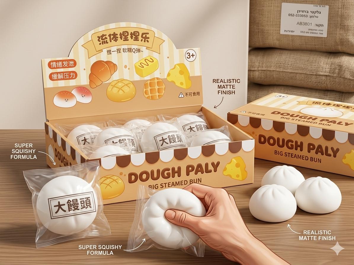 !!!סקוויזי נידו לחמנייה גדולה לבנה חדש3210A/1-12