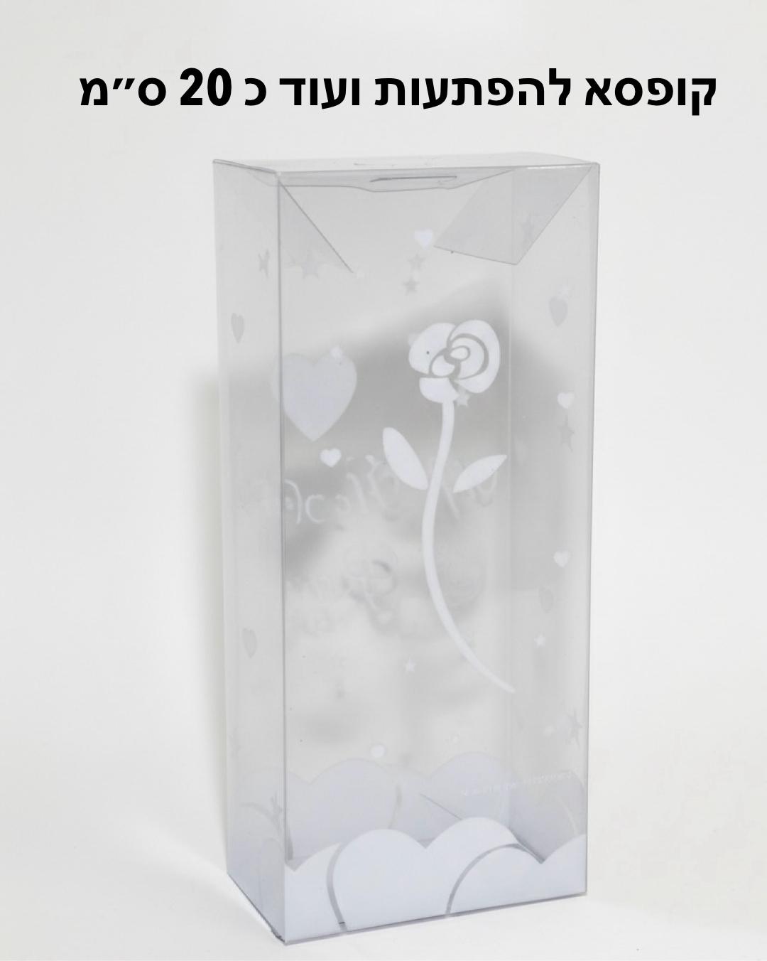 קופסא שקופה גדולה!!!  לבבות714/2000/1-50