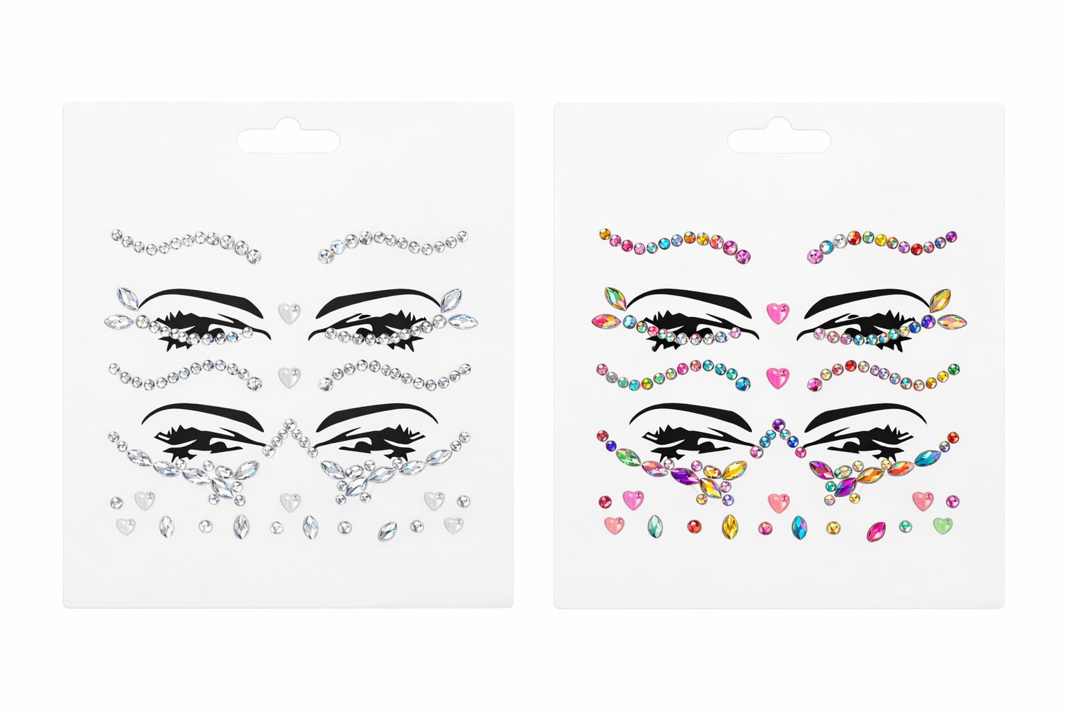 מדבקות לפנים חדש7887B/1-12