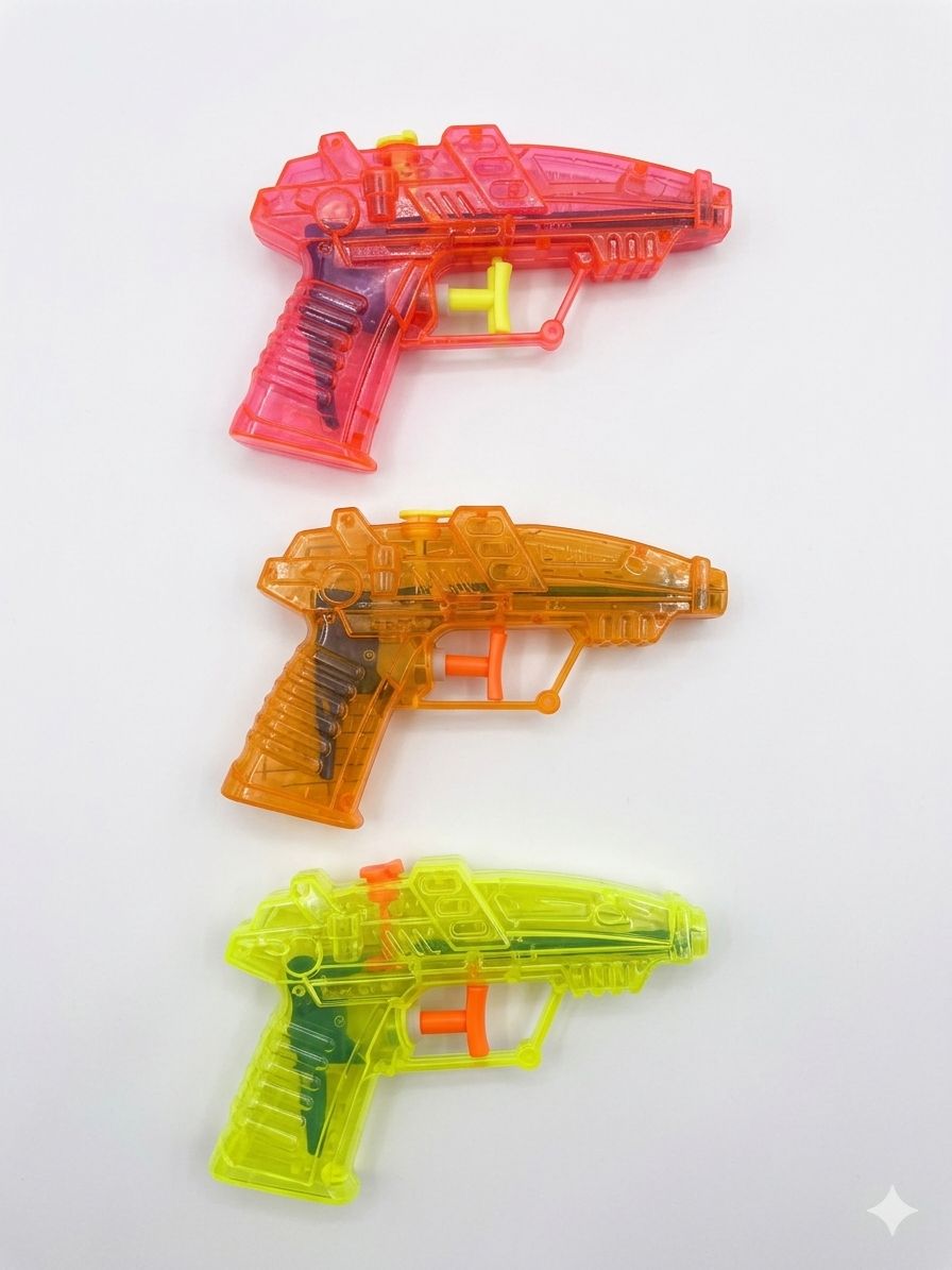 אקדח מים שקוף צבעים3134/1200