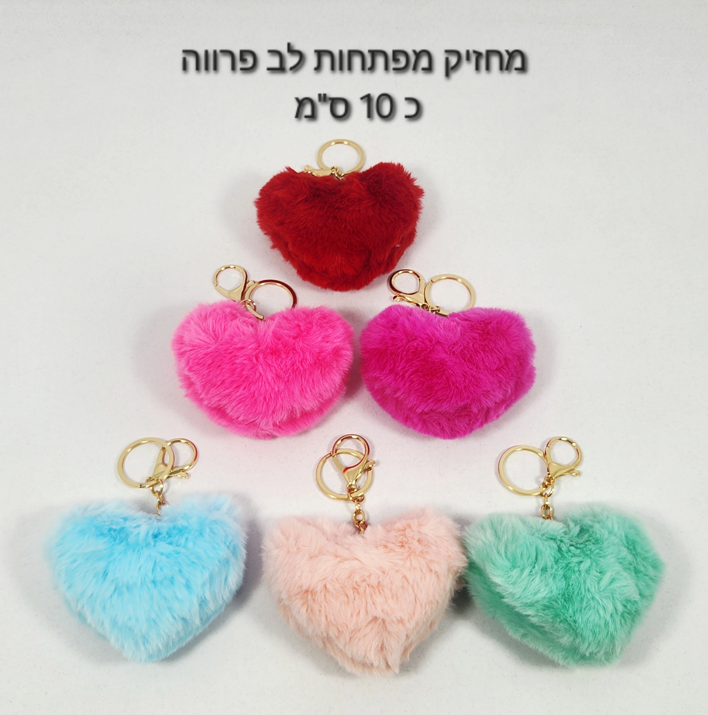 מחזיק לבבות  (כ-10סמ) צבעים פרווה9518/1200/1-12