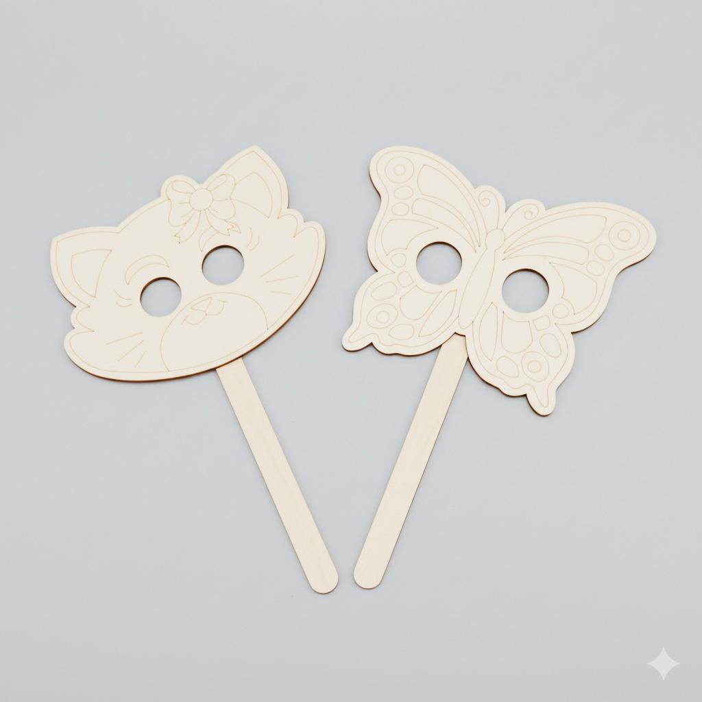 מסיכה עץץץץ גדולה8023/336/1-12