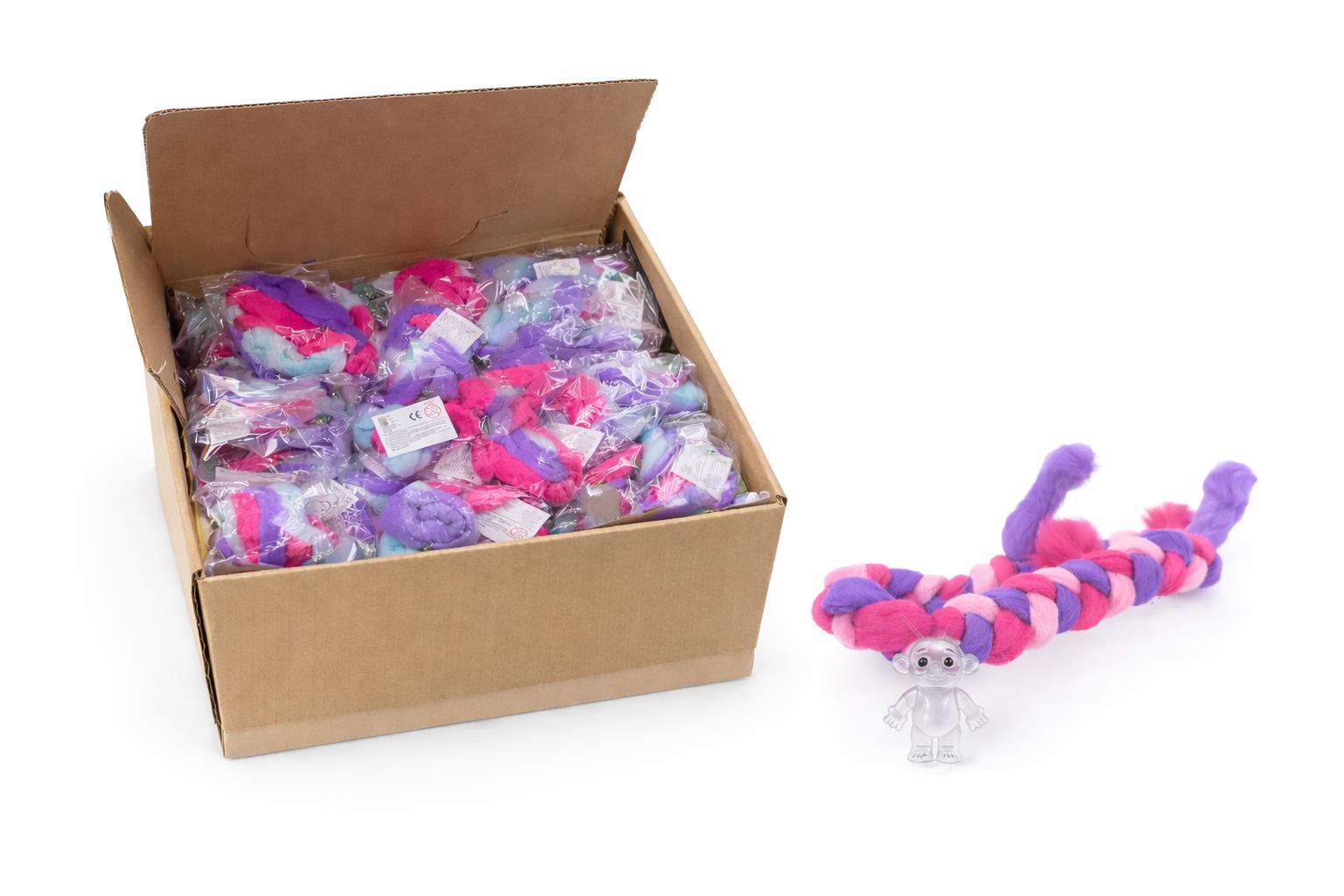 חיות בובה טרולי עם שערות3209/960