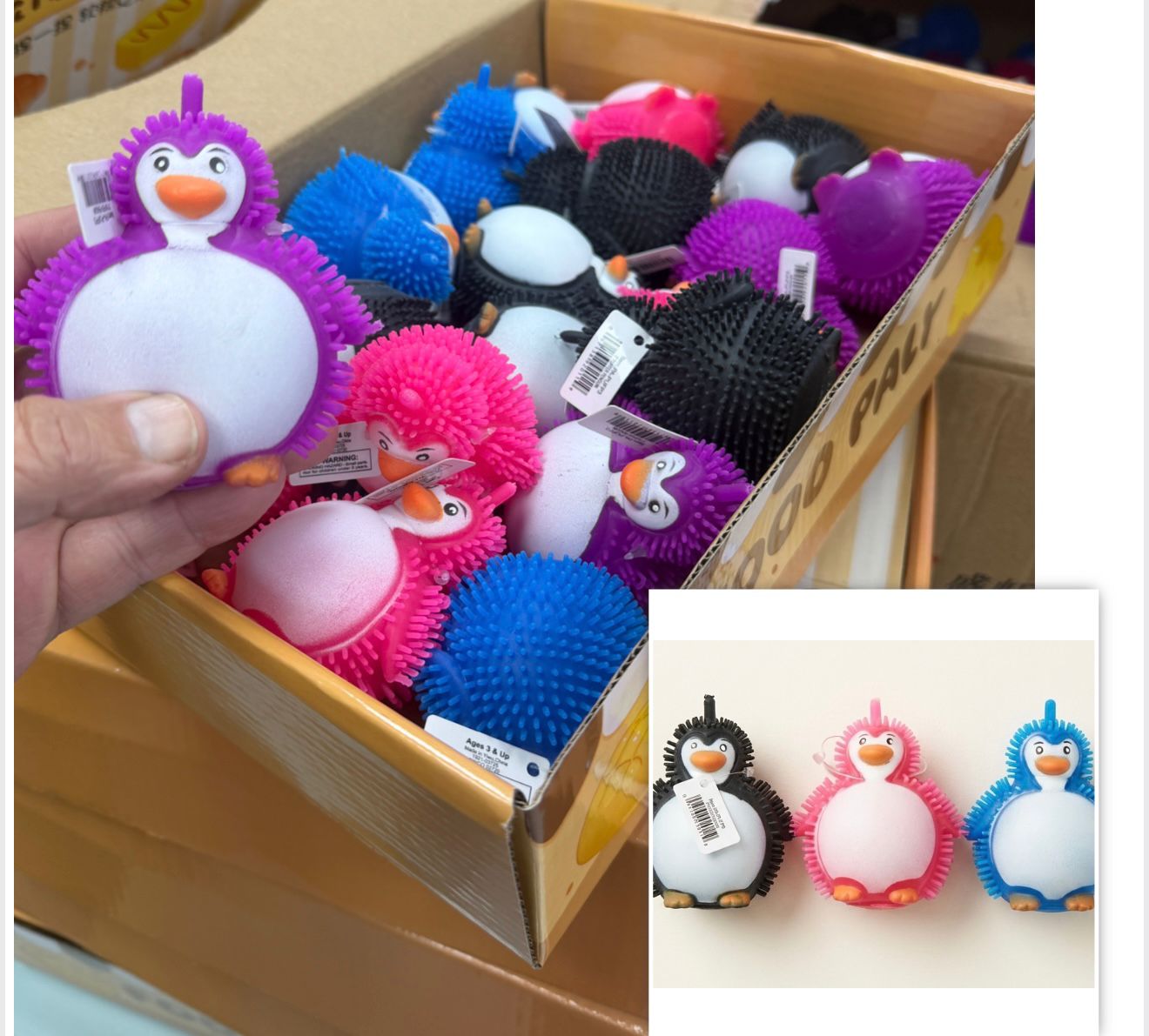 *סקוויזי אוויר פינגווין בצבעים קיפוד7171/1-20