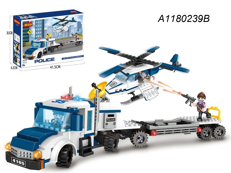 לגו קוגו (309חל)משאית מסוק משטרה 4165/18/9