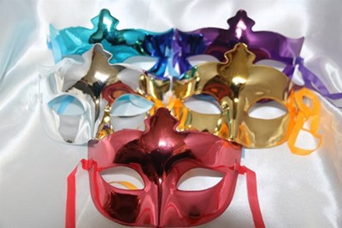 מסיכה נשף פלסטיק מיקס9588A/600/1-12