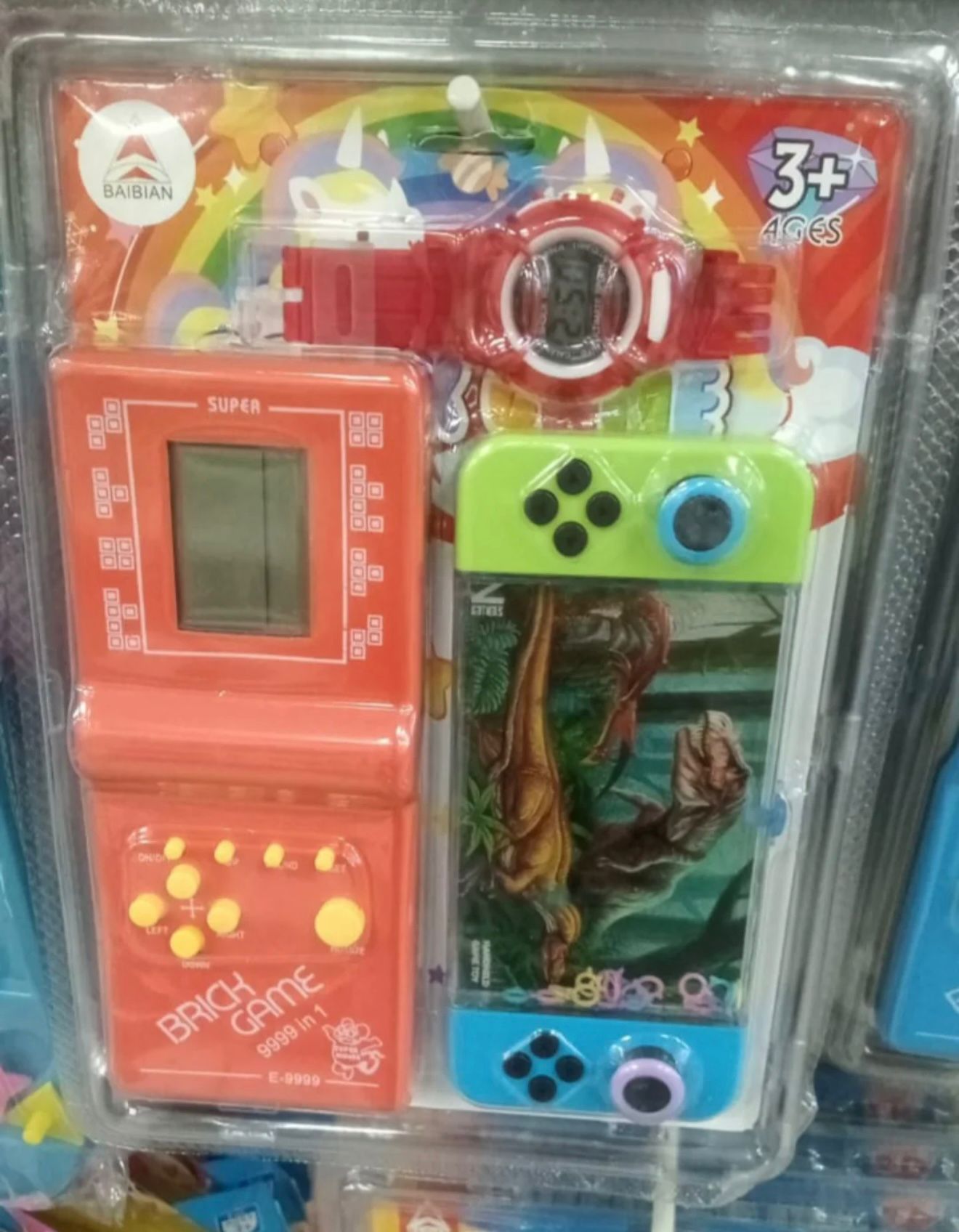 משחק טטריס+שעון+משחק נוסף4002/120